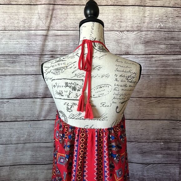 Flying Tomato Aztec Tribal Halter Maxi Dress XS - Picture 5 of 9